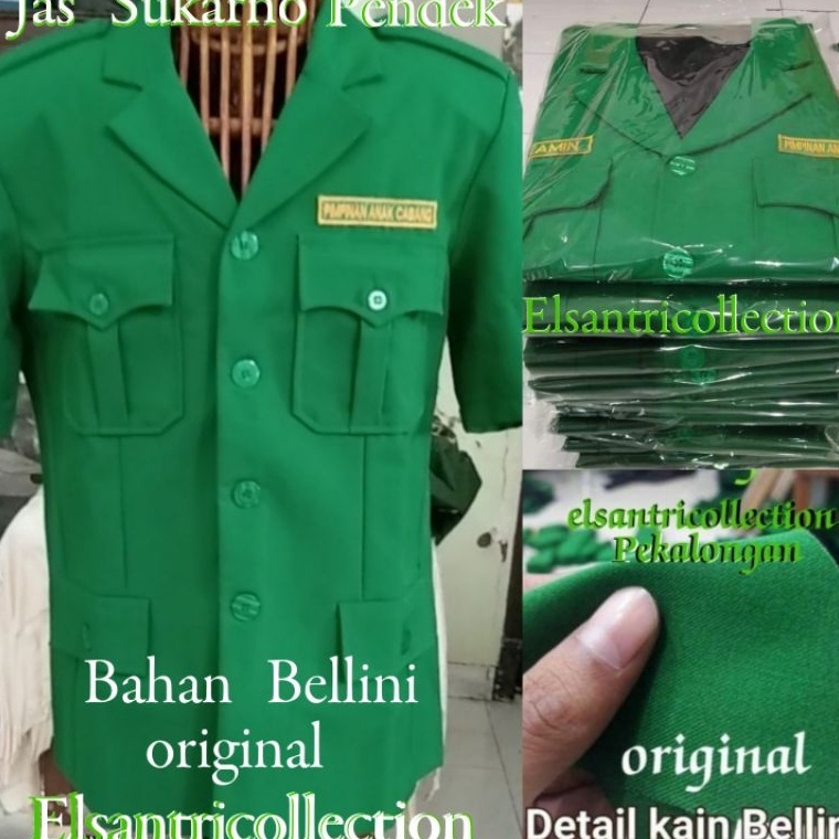 KODE O15A Jas Ansor Pendek Model Sukarno Bellini Avano Navara