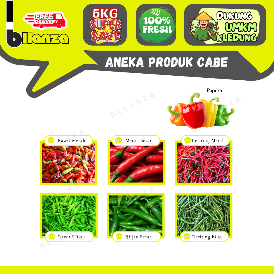 

Bllanza | Cabe Rawit Merah / Aneka Cabe — Sahabat Makan Sayur ECER (H)