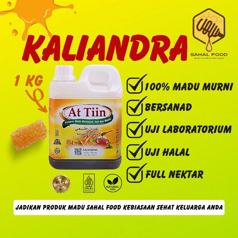

MADU FULL NEKTAR BUNGA KALIANDRA 100% ASLI&MURNI TANPA CAMPURAN,1 KG At-Tiin.