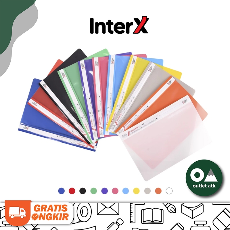 Business / Bisnis File Folio F4 Folder One Stopmap Plastik per pack isi 12