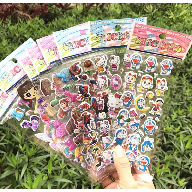 

J (J13) STIKER 3D TIMBUL KARAKTER ANAK /STIKER ANAK KARAKTER KARTUN