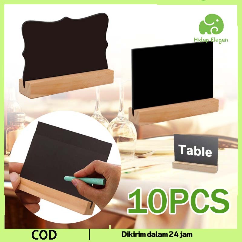 

Isi10 Papan Tulis Kapur Cafe Papan Kapur Mini Black Board Papan Reserved Mini Chalkboard Papan Menu Berdiri Papan Notes