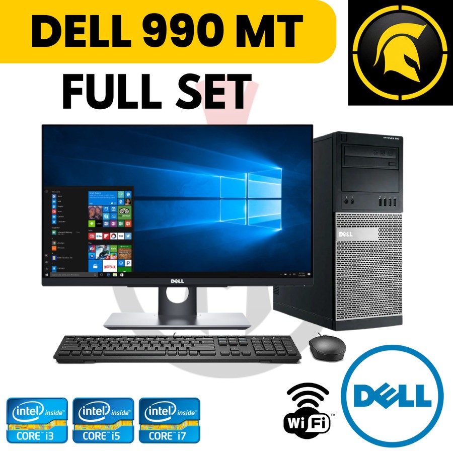 Paketan PC DELL 990 / 790 / 390 i3 i5 i7 Gen 2 + Monitor LED Full Set