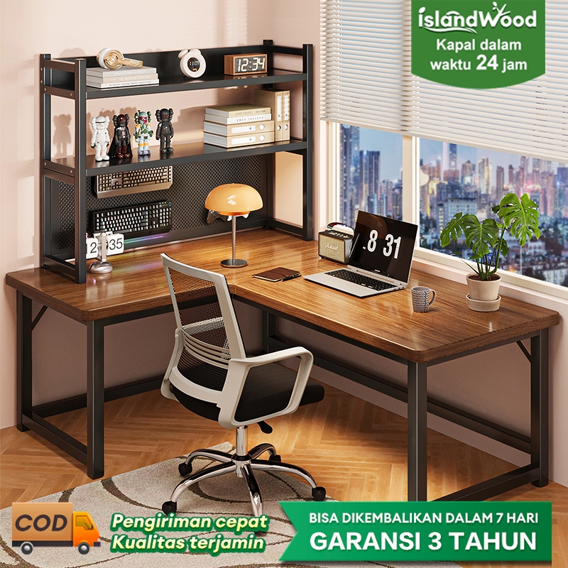Meja Komputer Shaped L Meja Gaming Minimalis Meja Laptop Meja Kantor Meja Kerja Minimalis Modern
