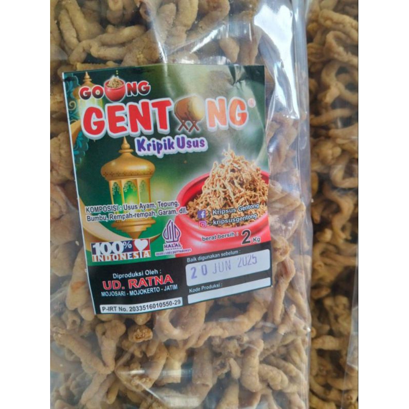 

KRIPIK USUS GENTONG 1KG