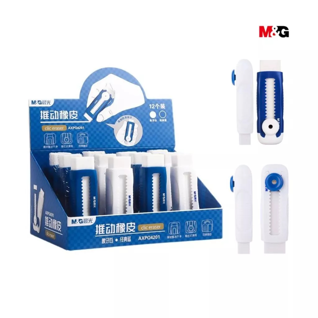 

Penghapus Push Eraser M&G Sliding Eraser Warna Putih Dust Free / M&G Eraser Push AXPQ4271