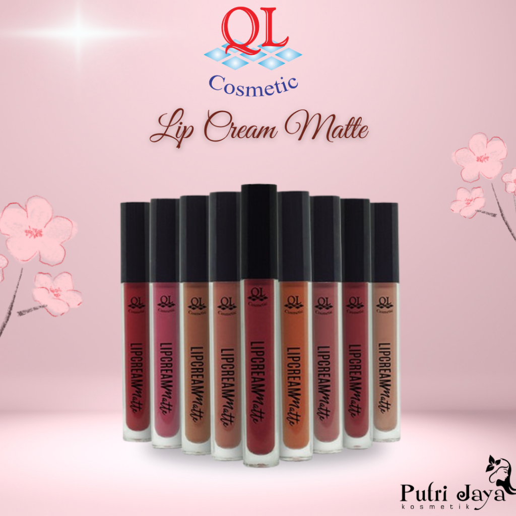 QL Cosmetic Matte Lipcream Lipstick | Lip Matte | Lip Color | Tahan Lama | Lip Cream Waterproof | BP