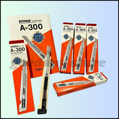 

[1 Pcs] Pisau Cutter Kenko A-300 / Alat Potong Pemotong / Handy Cutter Kenko A-300