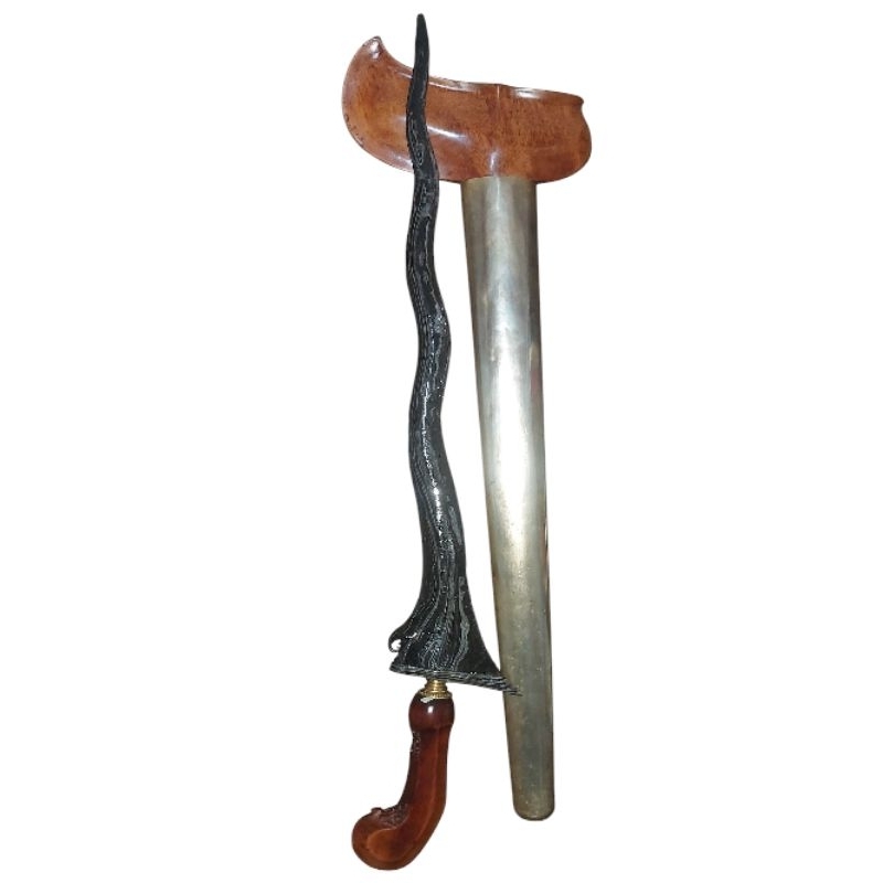 Keris Luk 7 Sepuh...Kyai Carubuk / Sempono  Bungkem...Unik..Wingiiiit..Langka