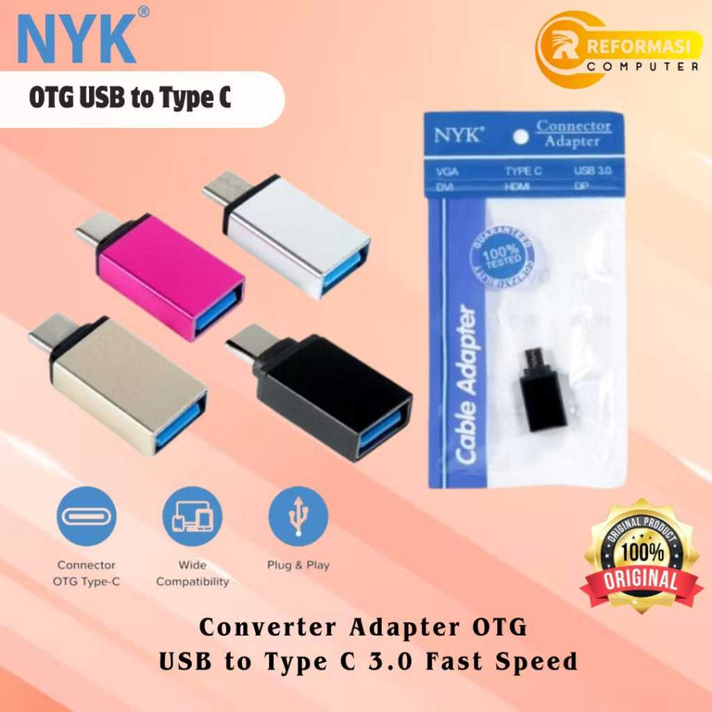 adapter converter lightning iphone to type C sambungan iphone - type c kabel usb