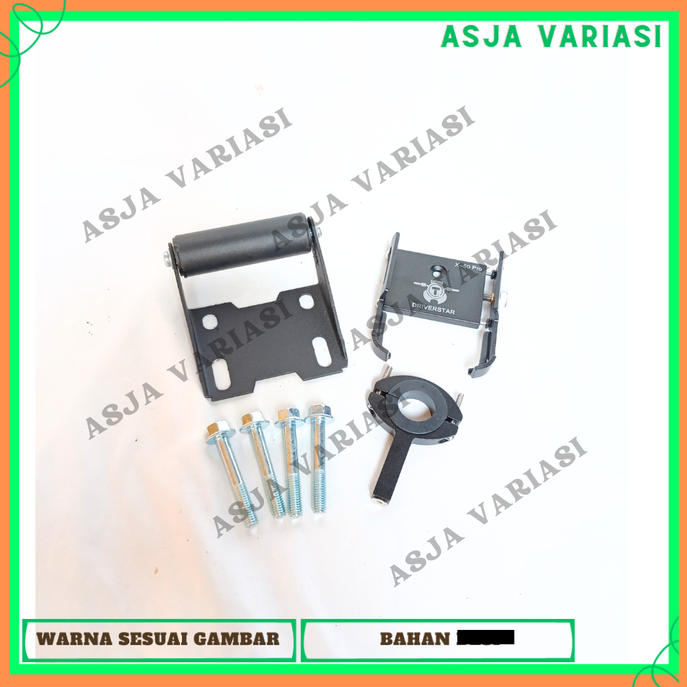 PAKET HOLDER HP BREKET BRACKET GPS HOLDER HP MOTOR PCX 150 PCX 160 COVER STANG HOLDER LOGAM