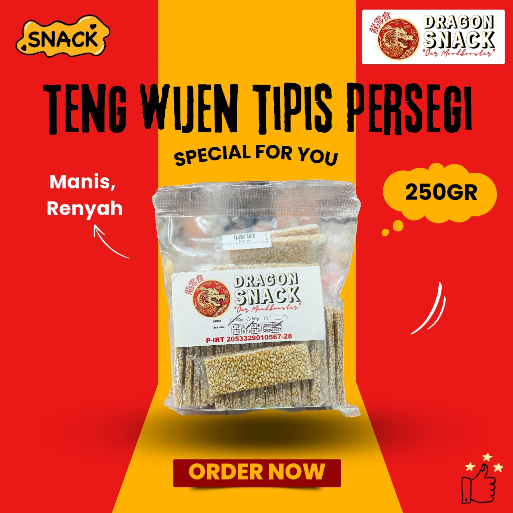 

SNACK TENG WIJEN TIPIS 250GR (DRAGON SNACK)
