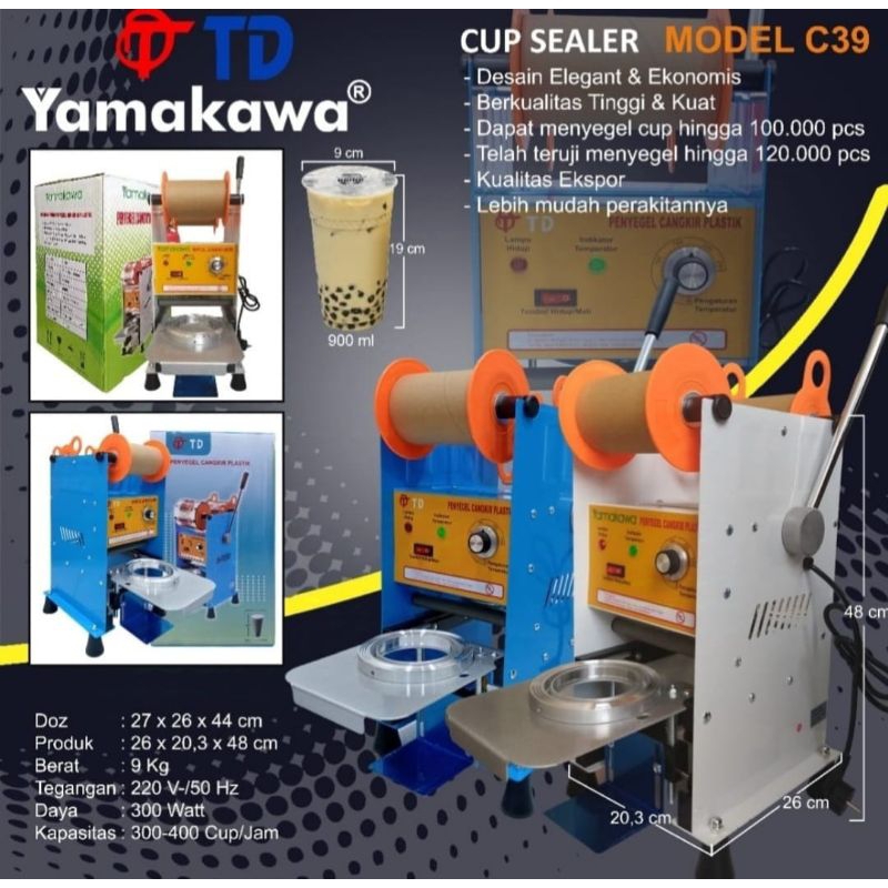 Mesin Cup Sealer Yamakawa C39 // C37