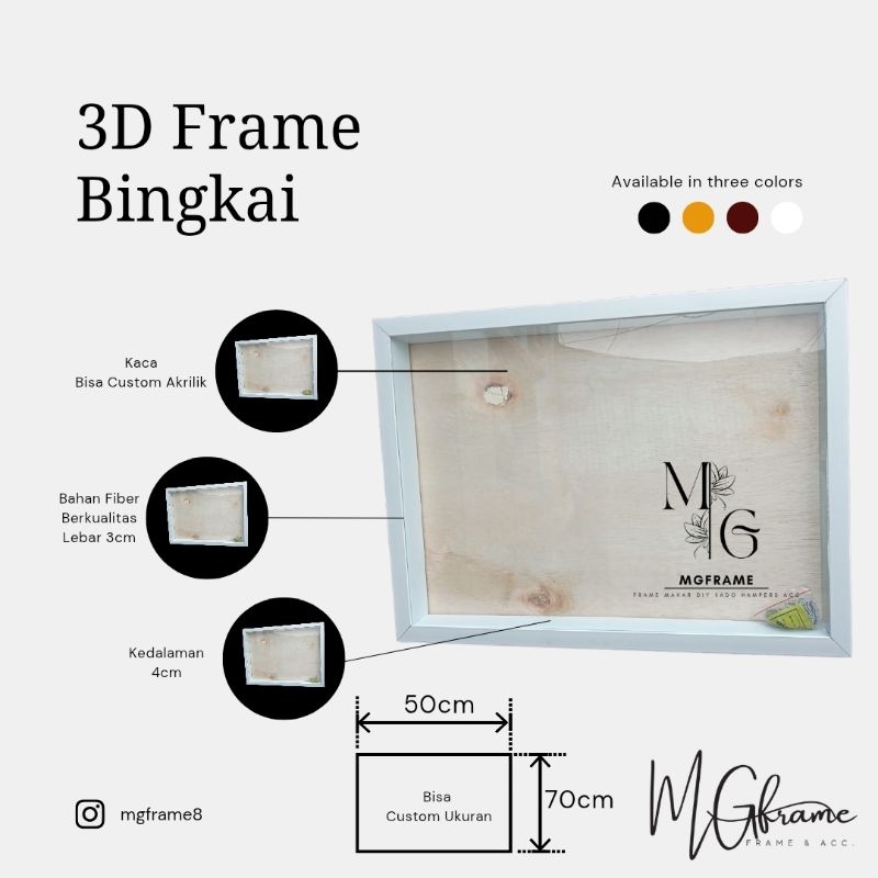 3D frame puzzle custom 20rs 50x70x4, frame custom, puzzle frame, 3d frame, medali frame, popupframe,