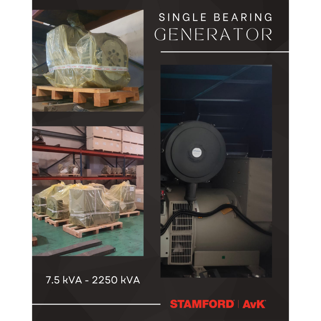 Generator Stamford Single Bearing 7.5 kVA 6000 Watt 3 Phase
