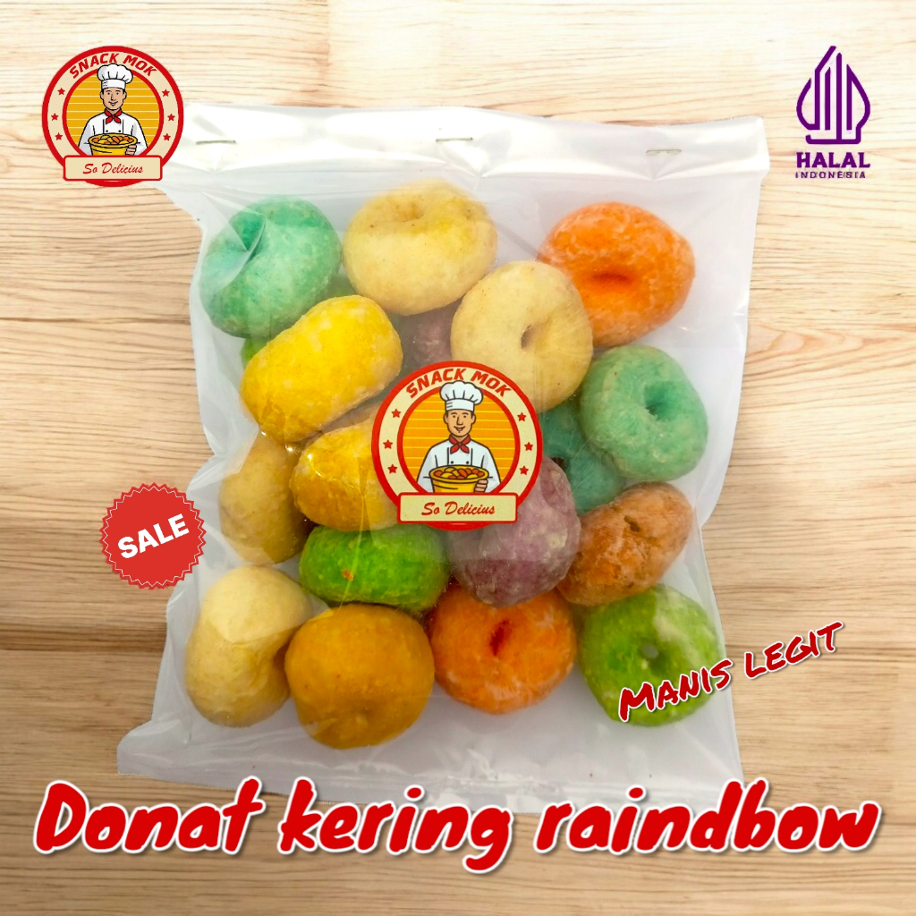 

Donat Kering Rainbow 50gram 500gram 1kg 2kg