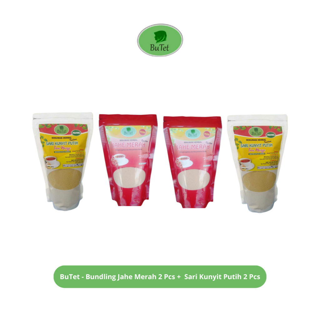 

BuTet - Bundling Jahe Merah 2 Pcs + Sari Kunyit Putih 2 Pcs