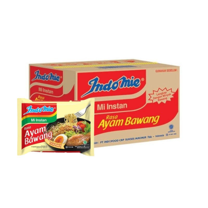 

Indomie Mie Instant Ayam Bawang 69 gram 1 Dus 40 pcs