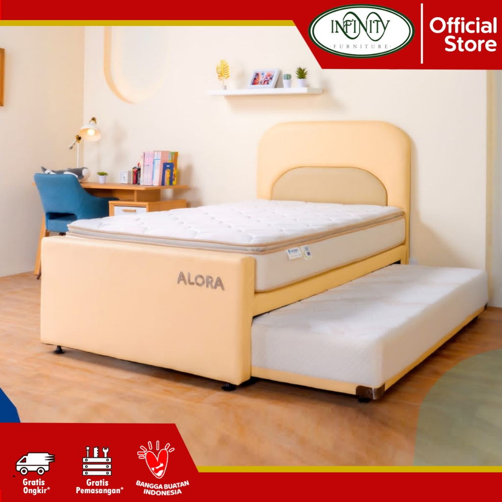 OCEAN Spring Bed Set Kasur ALORA 3 IN 1 120 x 200