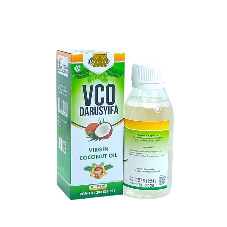 

LAKU MINYAK KELAPA VCO Darusyifa(VIRGIN COCONUT OIL)125ML
