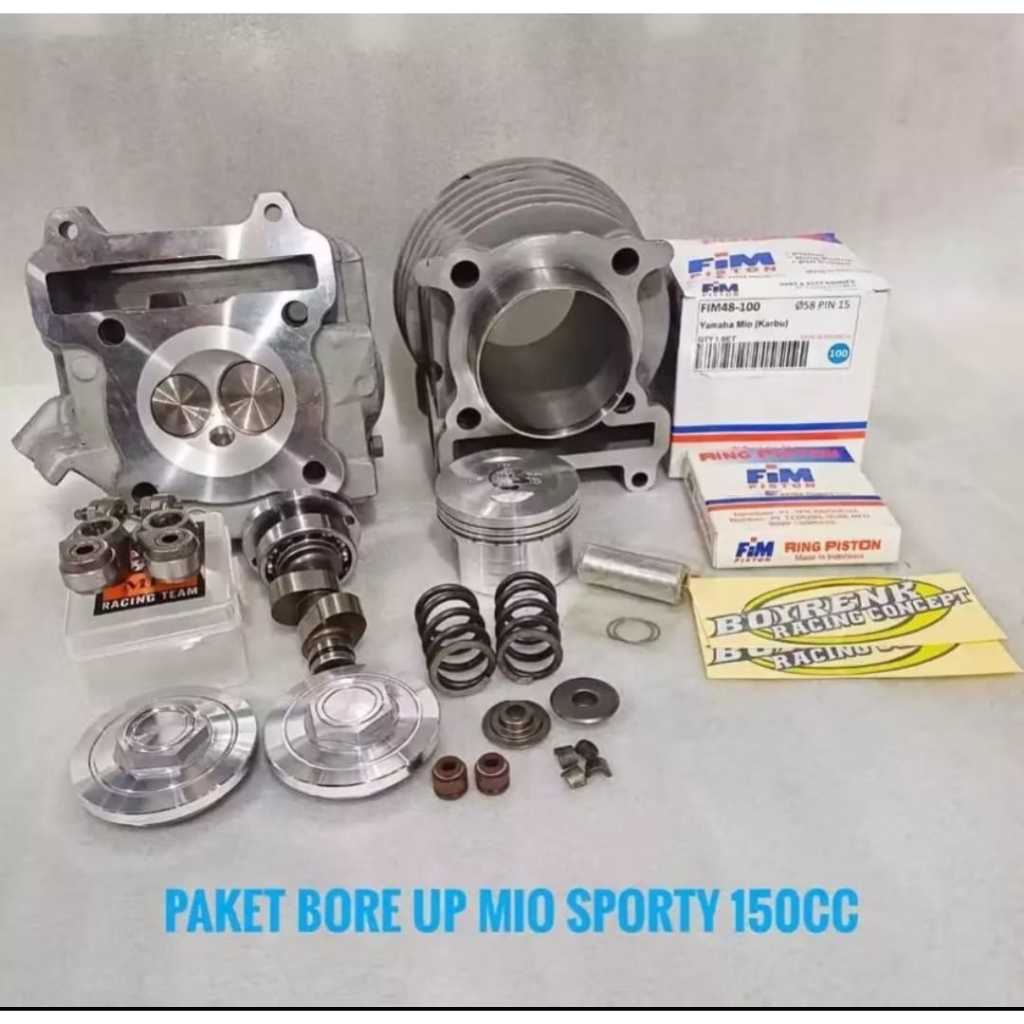 PAKET BORE UP MIO SPORTY 150CC - BOYRENK RACING OLSHOP_BRC