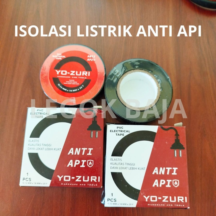 Isolasi Listrik Isolatip Kabel Listrik Lakban Hitam Anti Api Lengket dan Kuat