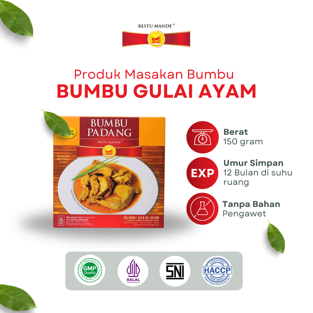 

Restu Mande Bumbu Gulai Ayam 150 gram