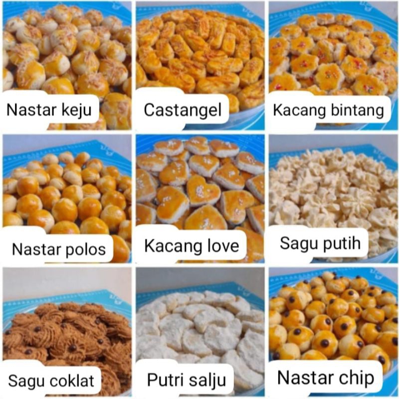 

ANEKA KUE KERING LEBARAN, KUKER, 600GR. NASTAR, CASTANGEL. MURAH DAN ENAKK. BACA DESKRIPSI