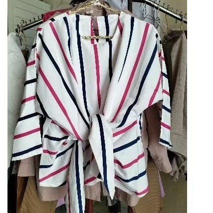 blouse garis bisa 2 model preloved