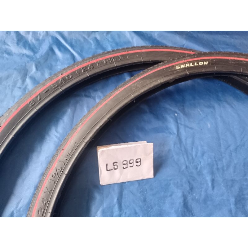 Ban luar sepeda 24 x 1 3/8 swallow / ban luar sepeda mini 24 x 1 3/8