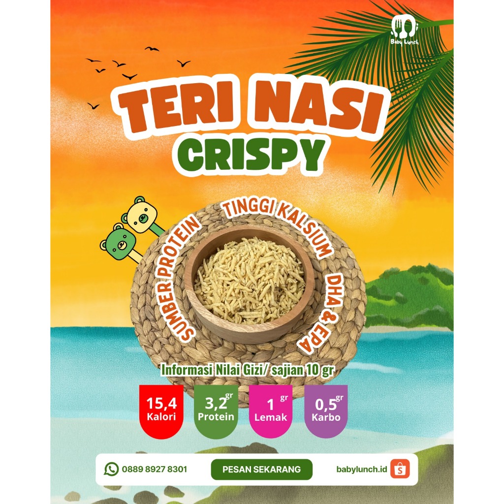 

Teri nasi crispy mpasi