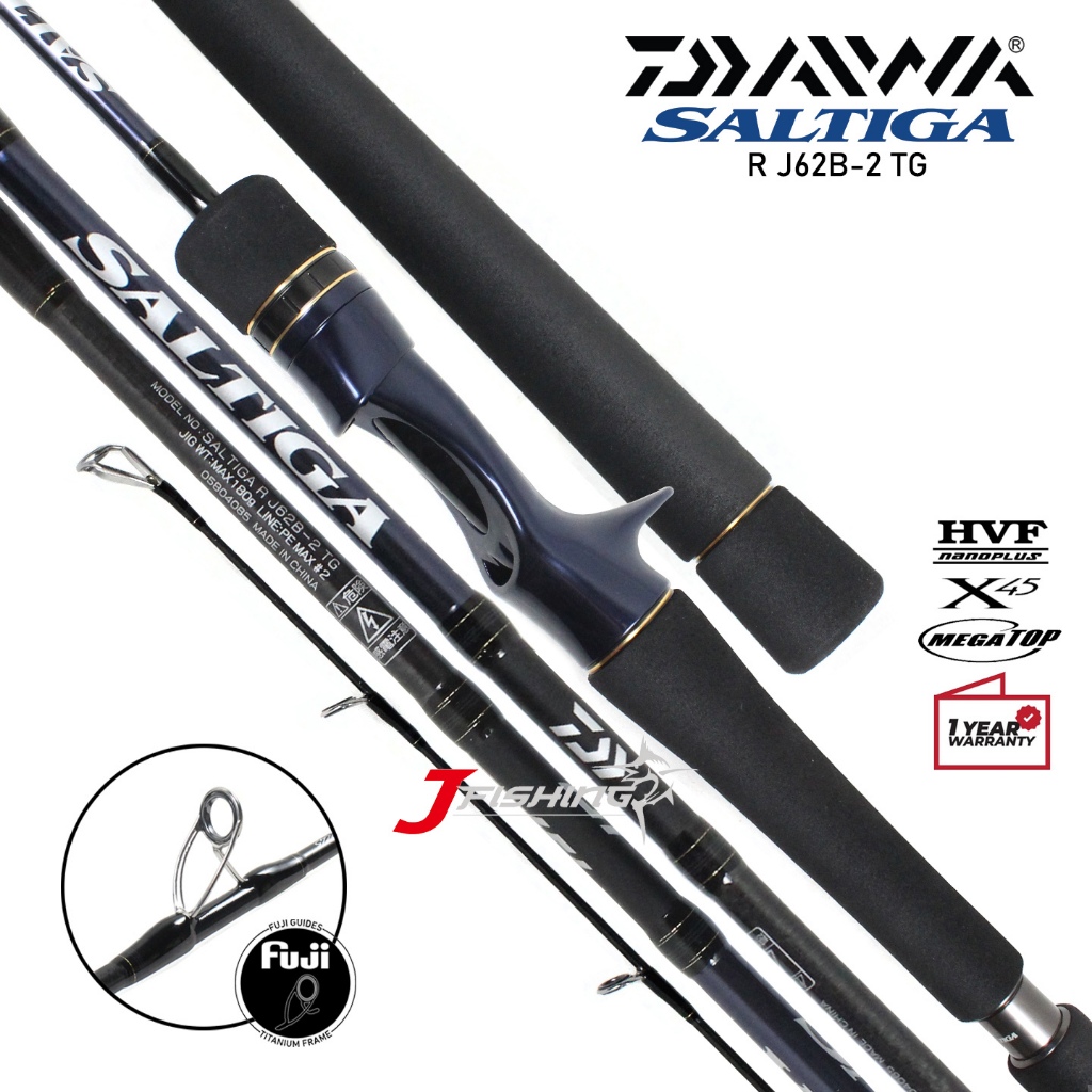 Joran DAIWA SALTIGA R | PE 2 PE 2.5 PE 3 PE 4 | Jigging Baitcasting Overhead | Resmi