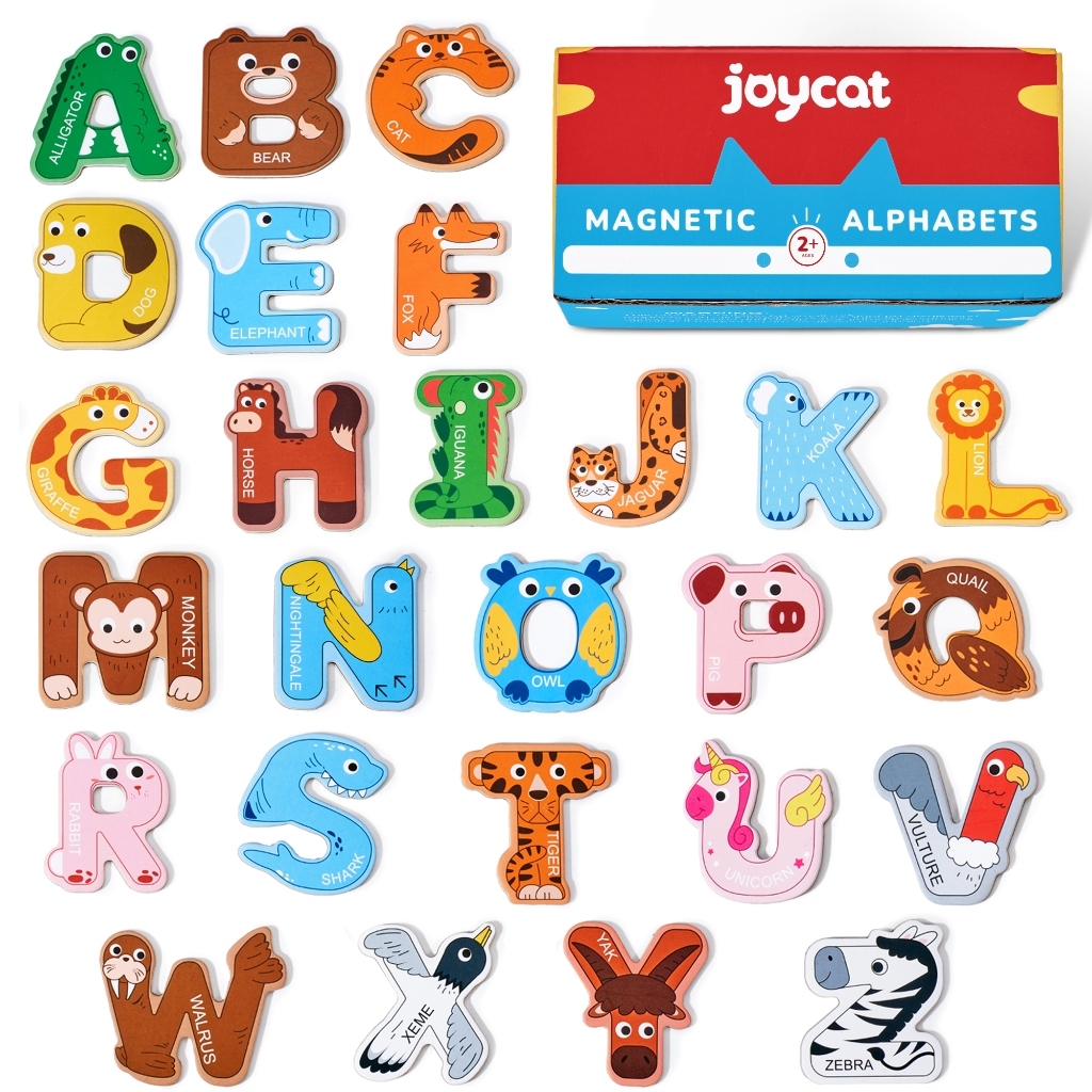 Joycat Alphabet Magnets Paper Magnet Alfabet Kertas Mainan Edukasi Anak Magnet Huruf Dan Angka