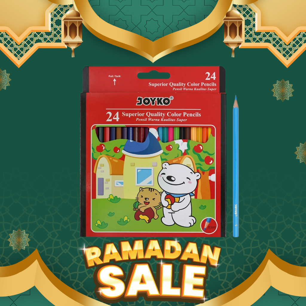 

RB Joyko Pensil Warna Superior Quality Color Pencils Hexagonal Grip PB Pensil 24 Warna