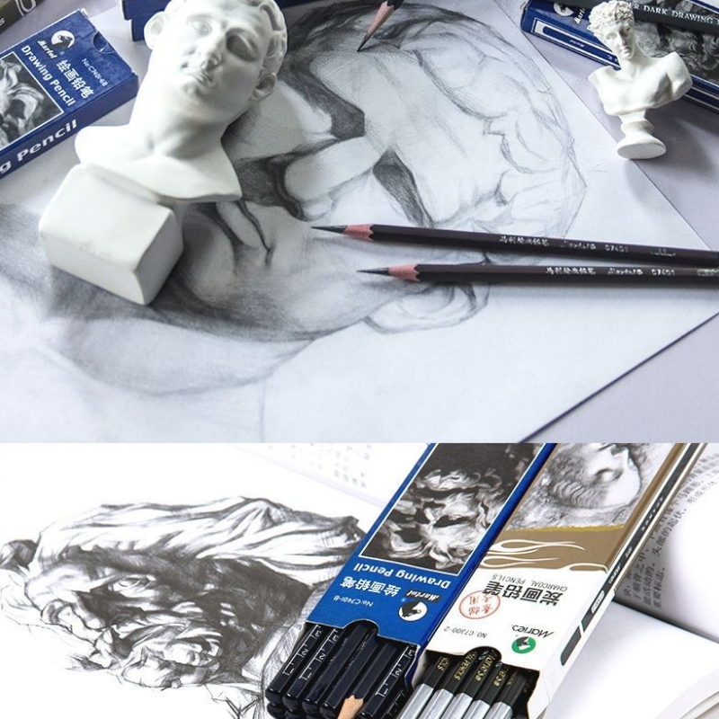 

6pcs Pensil Sketsa Arang Charcoal Pencil/Sketch Pensil/Sketsa Arang Seni