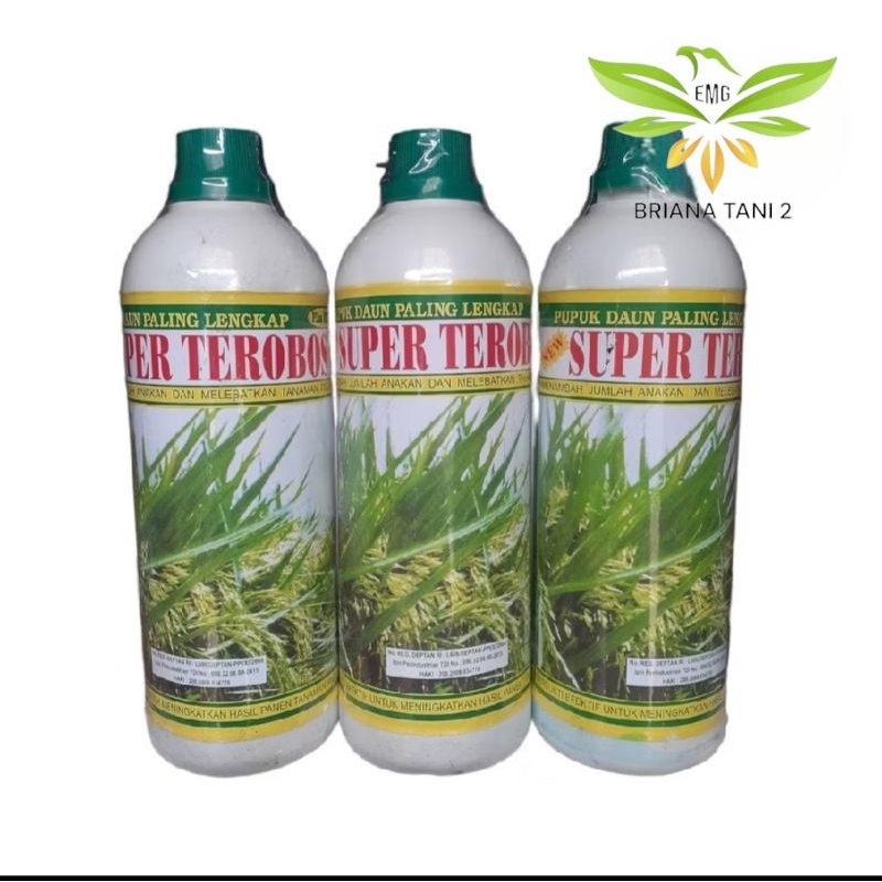 Pupuk Cair Super Terobos Super Trobos 1 Liter + Plus Zpt - Untuk Tanaman Padi Tani Utama