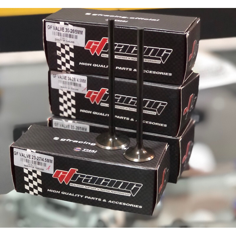 klep 33 28 batang 5mm GF racing/ Valve klep 32 28batang 5mm