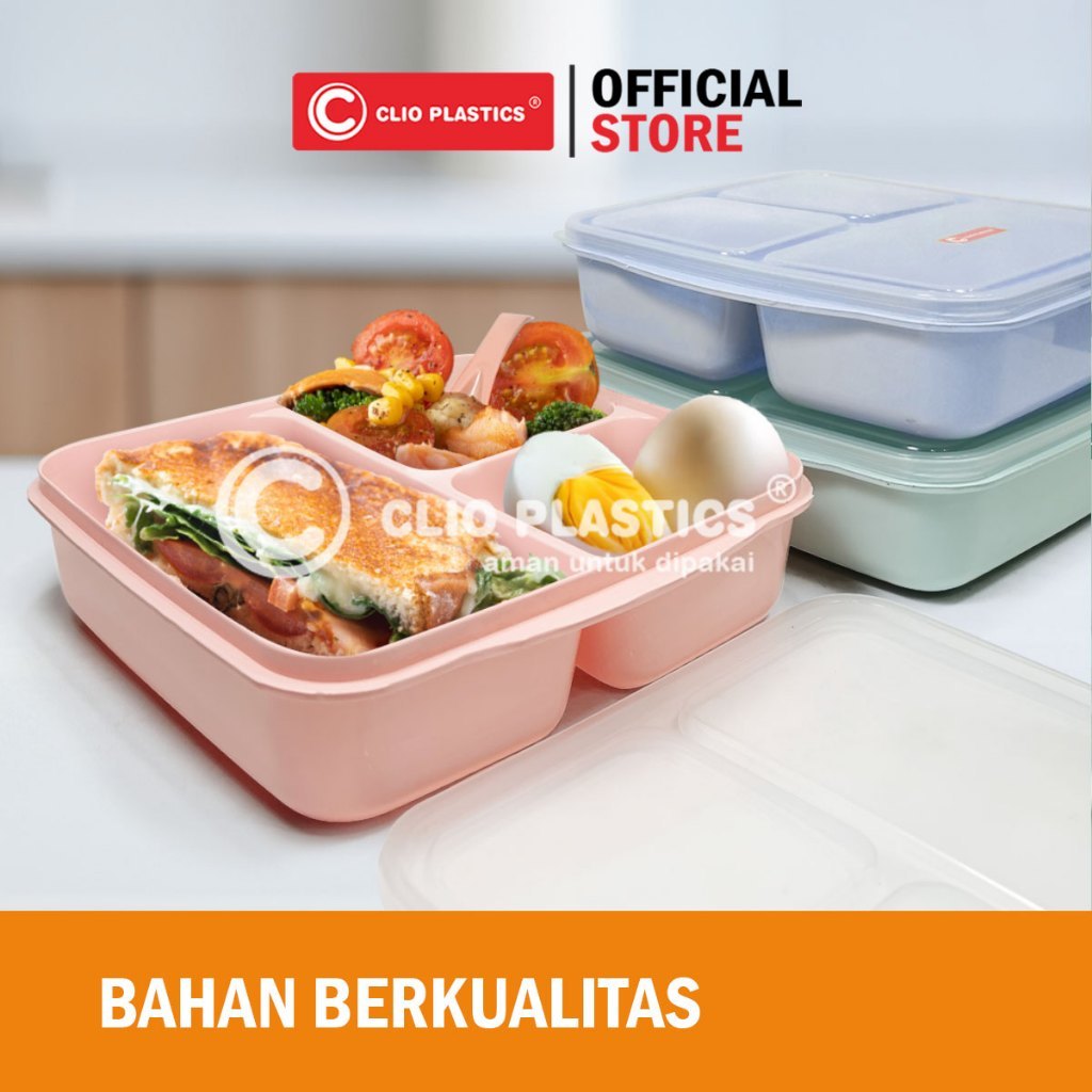 HOT PRODUCT Lunch Box Clio Nara TS / Tempat Makan Anak / Kotak Makan / Wadah Bekal / Souvenir Ultah