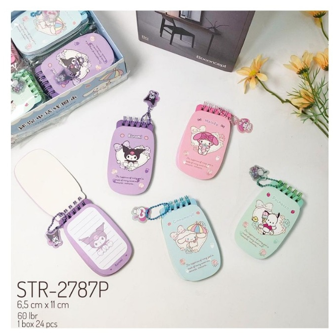 

notebook oval snnrio / notebook mini/ notebook karakter