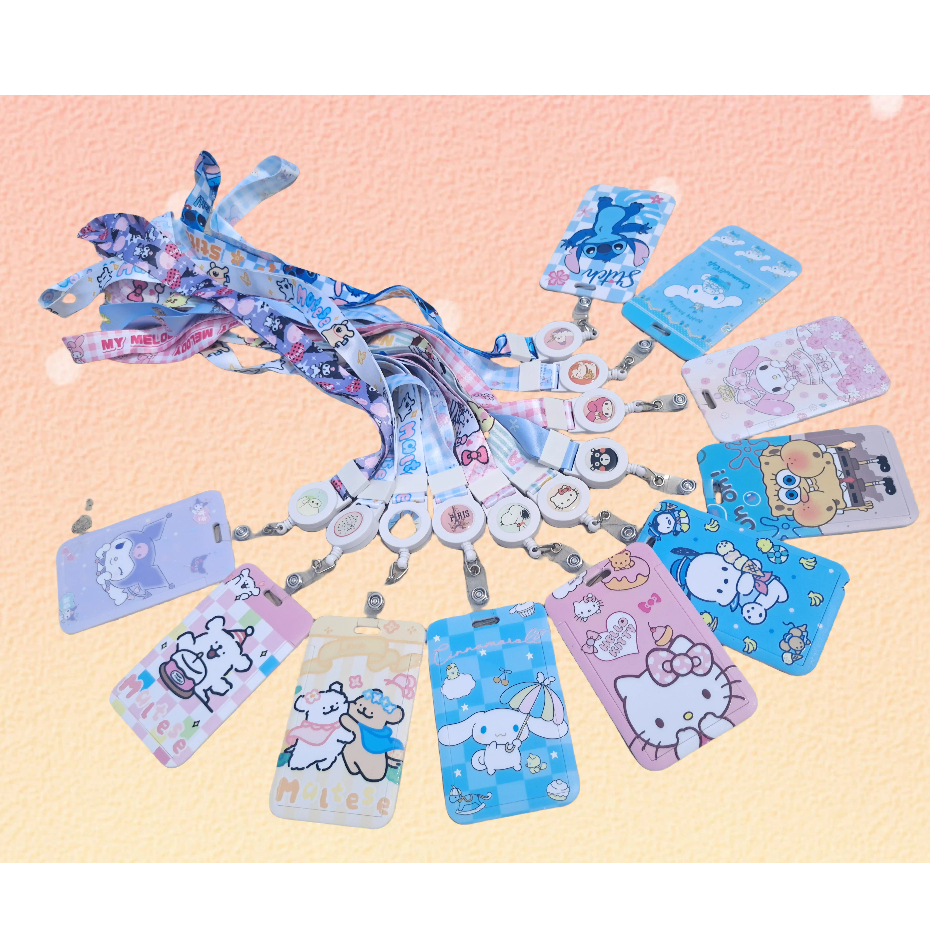 

ID CARD TARIK/ GANTUNGAN KARTU NAMETAG BISA DI TARIK BAHAN PREMIUM/ Kartun Sanrio gantungan name tag ID Card Holder