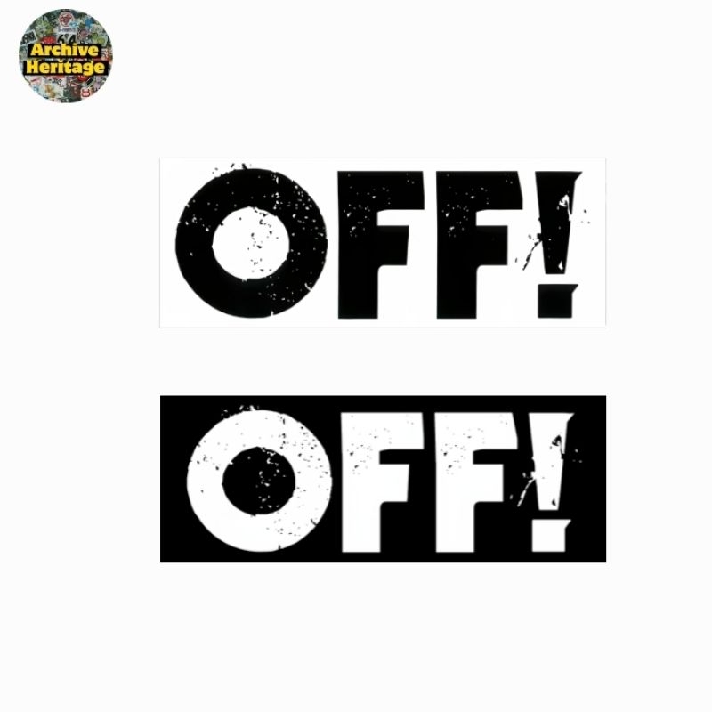 

sticker OFF! hardcore punk band logo stiker