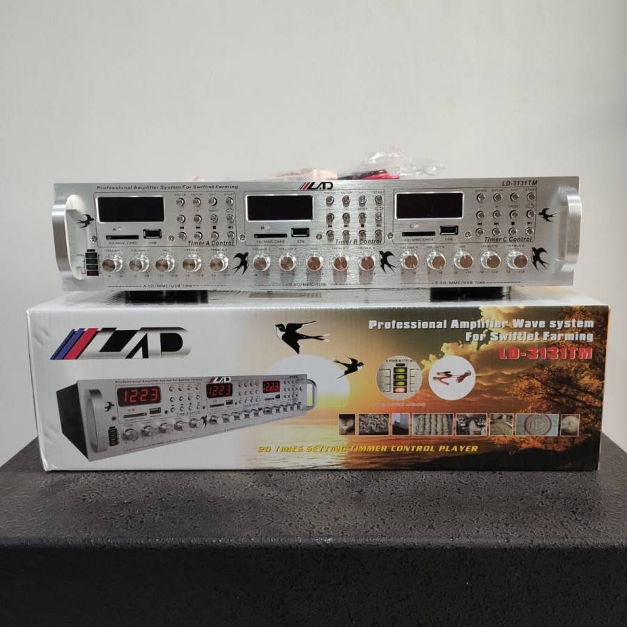 Ampli Walet LAD 3131TM Amplifier LAD 3 Channel USB Player LAD LD 3131T / Amply Waled LAD LD3131T