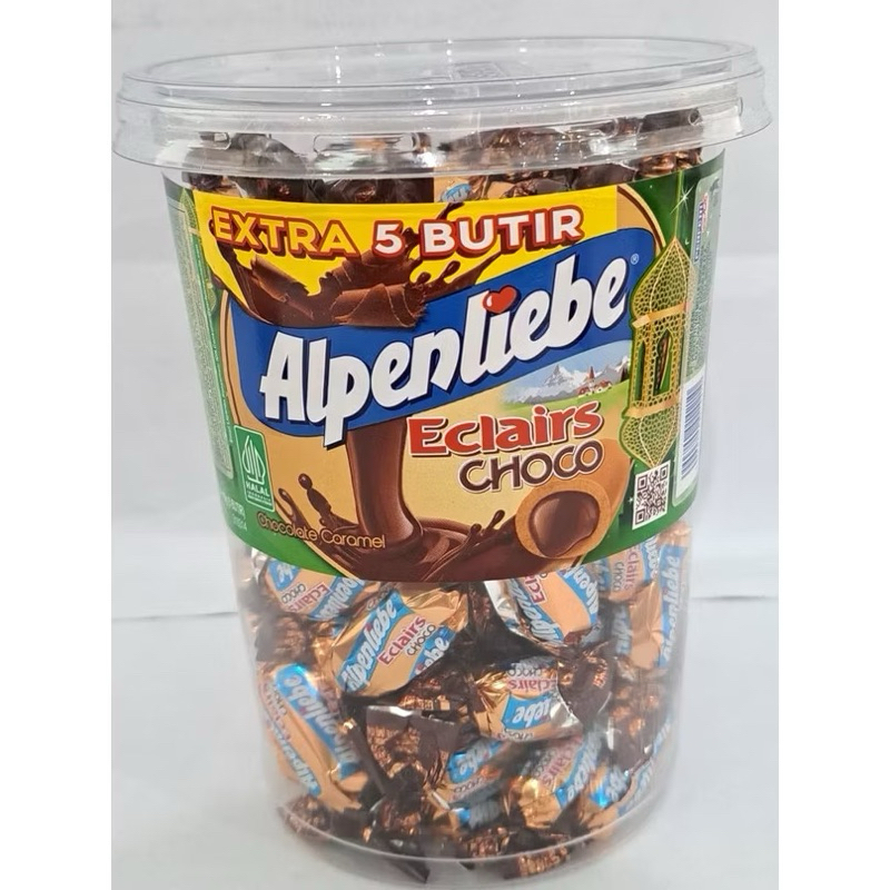 

Alpenlible Eclairs Jar 360gr Isi 100+extra isi 5 pcs(stok terbaru)