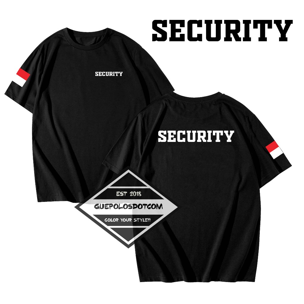 KAOS T-SHIRT SECURITY - Baju Security Keren - KAOS SECURITY MURAH - GUEPOLOS