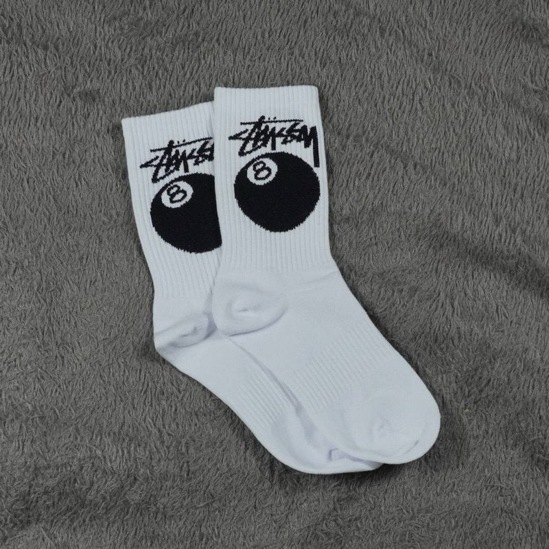 Kaos Kaki Socks Stussy 8 Ball Medium Socks