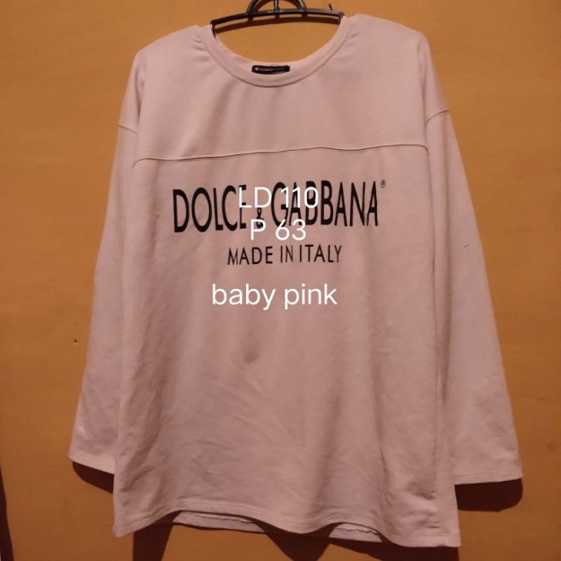 atasan kaos wanita warna baby pink