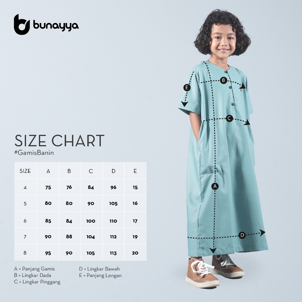 Gamis Banin Bunayya SIZE 7 8 Gamis Jubah Anak Bunayya Sunnah Clothing Toyobo