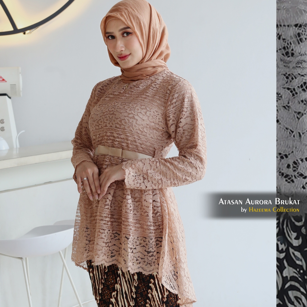 Coksu I Atasan & Setelan 𝗞𝗲𝗯𝗮𝘆𝗮 𝗔𝘂𝗿𝗼𝗿𝗮 / Kebaya Brukat Baju Kurung / Kebaya Wisuda / Kebaya Modern