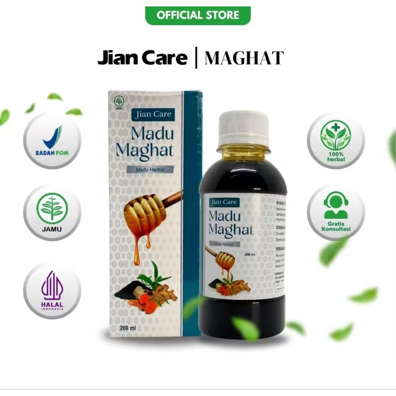 

Jian Care Madu Maghat - herbal cina madu untuk meredakan masalah asam lambung dan gerd