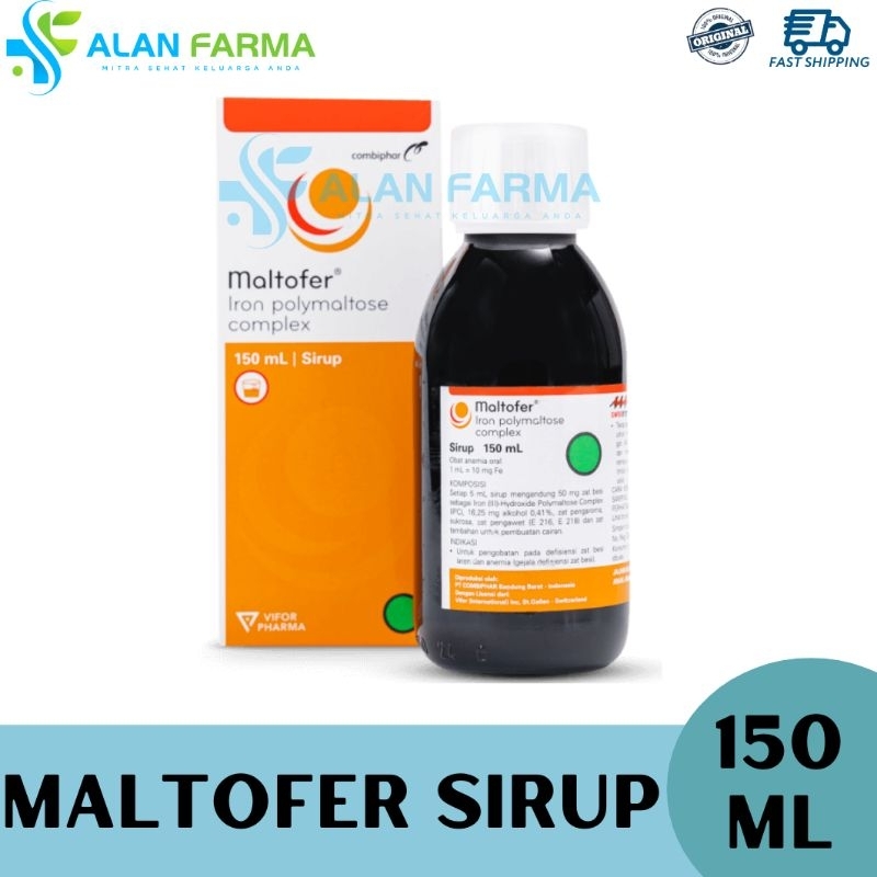 Maltofer Sirup 150 mL | Suplemen Zat Besi Sirup